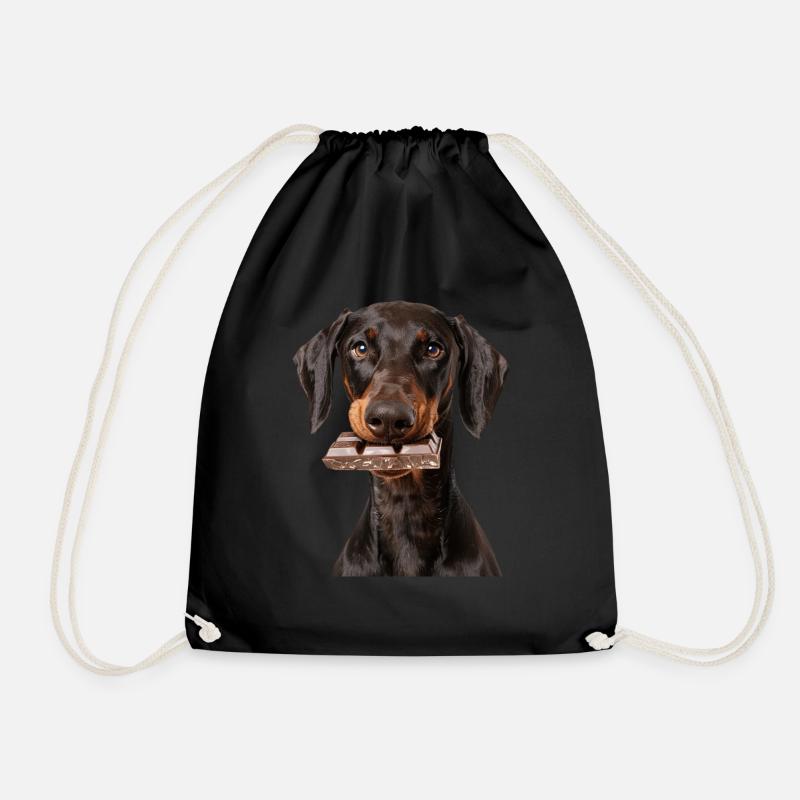 Dobermann - Turnbeutel - Schwarz