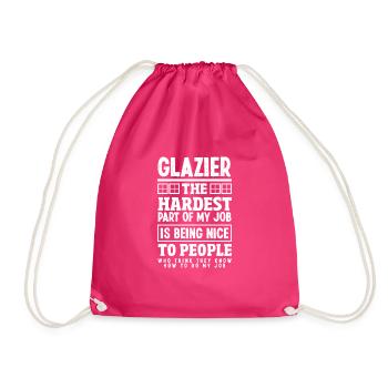 Glaser Geschenk - Turnbeutel - Fuchsia - Vorne