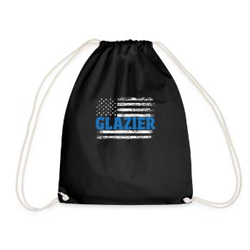 Glaser Geschenk - Turnbeutel - Schwarz - Vorne