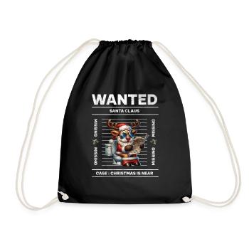 Santa Claus Christmas Men & Women - Drawstring Bag - black - Front