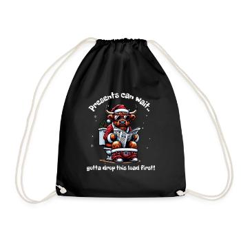 Santa Claus Christmas Men & Women - Drawstring Bag - black - Front