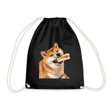 Shiba Inu - Turnbeutel - Schwarz - Vorne