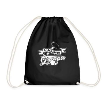 Blacksmith Blacksmith Grandpa - Drawstring Bag - black - Front