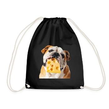 Bulldogge - Turnbeutel - Schwarz - Vorne