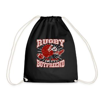 Rugby Is My Friend - Drawstring Bag - black - Front