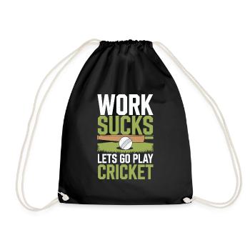Cricket - Drawstring Bag - black - Front