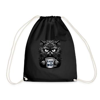 Umm Nope chat drôle ironique thé café dictons - Sac de sport léger - noir - Devant