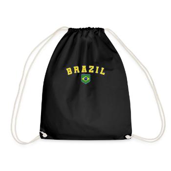 Brasilien Brazil shirt Brasilianer Rio de Janeirao - Turnbeutel - Schwarz - Vorne