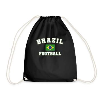 Brazil Brazil shirt Brazilian Rio de Janeirao - Drawstring Bag - black - Front
