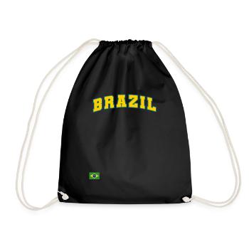 Brasilien Brazil shirt Brasilianer Rio de Janeirao - Turnbeutel - Schwarz - Vorne