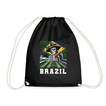 Brasilien Brazil shirt Brasilianer Rio de Janeirao - Turnbeutel - Schwarz - Vorne