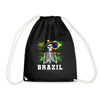 Brasilien Brazil shirt Brasilianer Rio de Janeirao - Turnbeutel - Schwarz - Vorne