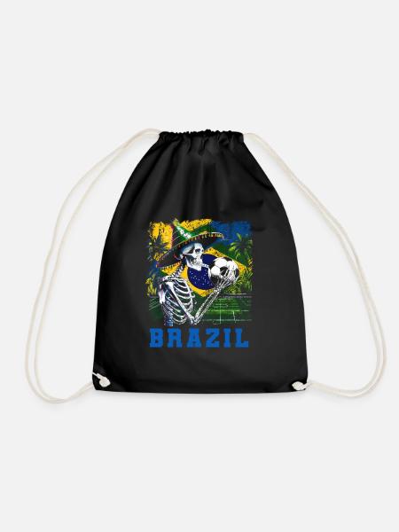 Brasilien Brazil shirt Brasilianer Rio de Janeirao - Turnbeutel - Schwarz