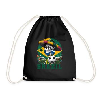 Brasilien Brazil shirt Brasilianer Rio de Janeirao - Turnbeutel - Schwarz - Vorne