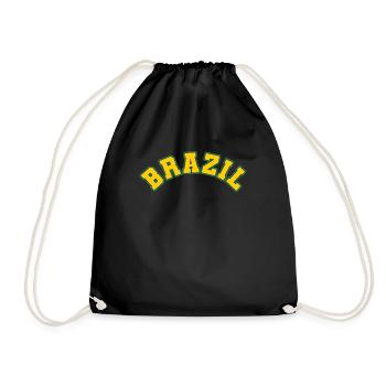 Brasilien Brazil shirt Brasilianer Rio de Janeirao - Turnbeutel - Schwarz - Vorne