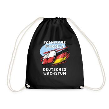 RACINES POLONAISES, CROISSANCE ALLEMANDE - Sac de sport léger - noir - Devant