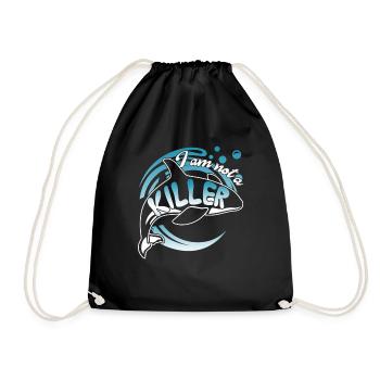 Killer Whale I am Not A Killer - Drawstring Bag - black - Front
