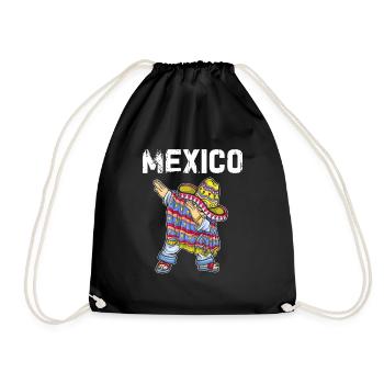 Mexique Mexique Cadeau mexicain Flag Football - Sac de sport léger - noir - Devant