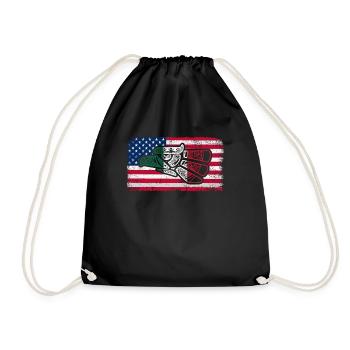 Mexique Mexique Cadeau mexicain Flag Football - Sac de sport léger - noir - Devant