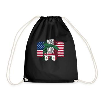 Mexique Mexique Cadeau mexicain Flag Football - Sac de sport léger - noir - Devant