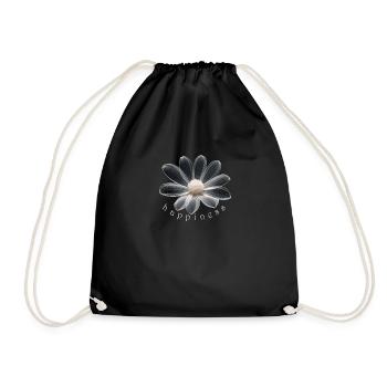 Glücksblume Fleur de bonheur - Sac de sport léger - noir - Devant