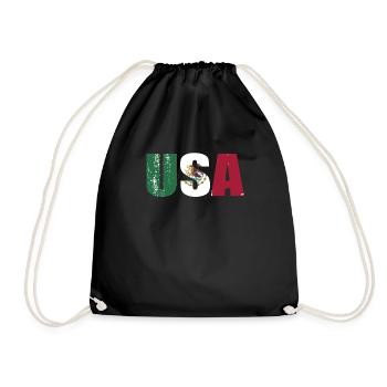 Mexique Mexique Cadeau mexicain Flag Football - Sac de sport léger - noir - Devant