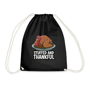 Dinde drôle de Thanksgiving - Sac de sport léger - noir - Devant