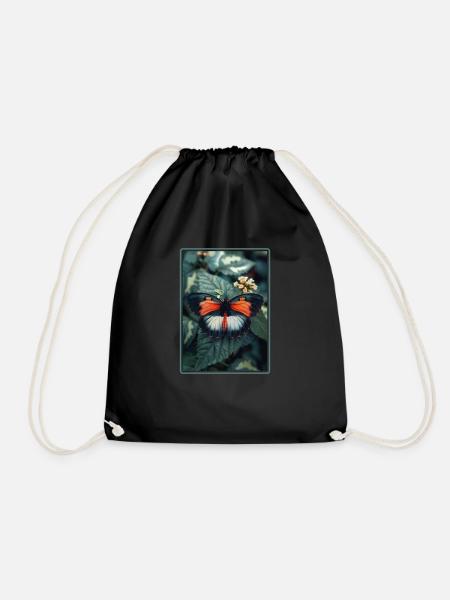 papillon papillons papillon papillon - Sac de sport léger - noir