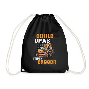 Cool Grandpas Conduite d’Excavatrice - Conducteur d’Excavatrice Grand-père - Sac de sport léger - noir - Devant