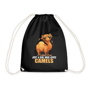 Camel Kamele Kamel - Turnbeutel - Schwarz - Vorne