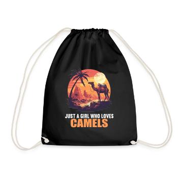 Camel Kamele Kamel - Turnbeutel - Schwarz - Vorne