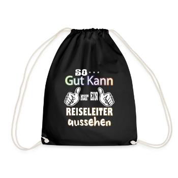 Only a tour guide can look so good - Drawstring Bag - black - Front