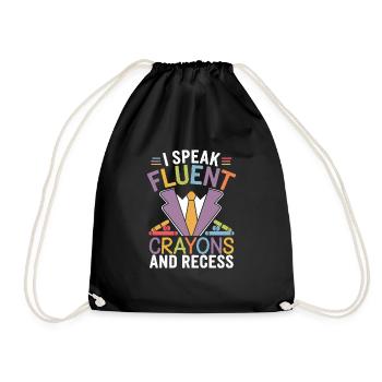 Primary school principal - Drawstring Bag - black - Front