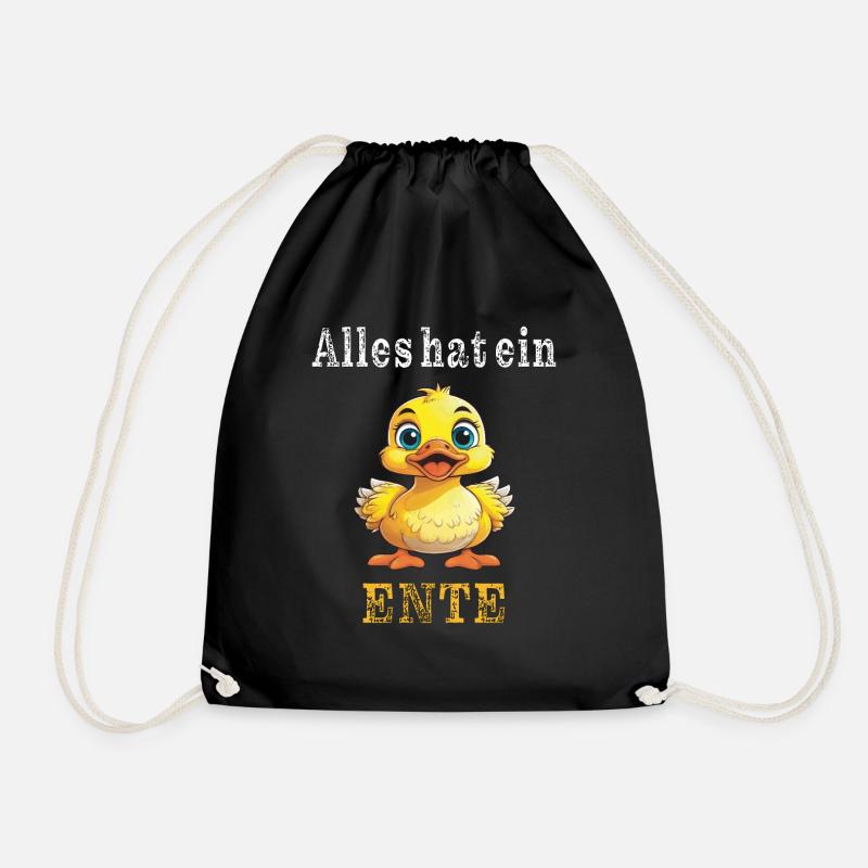 Alles hat ein Ente - Turnbeutel - Schwarz