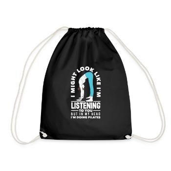 Pilates L’humour en pensée - Sac de sport léger - noir - Devant