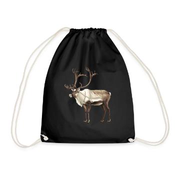 Caribou Karibus Karibu - Turnbeutel - Schwarz - Vorne