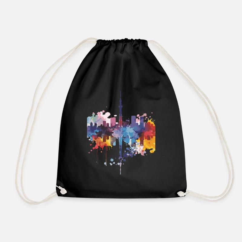 Kasukabe - Drawstring Bag - black
