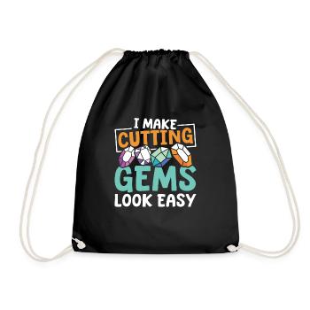 Tailleur de pierres précieuses - Sac de sport léger - noir - Devant