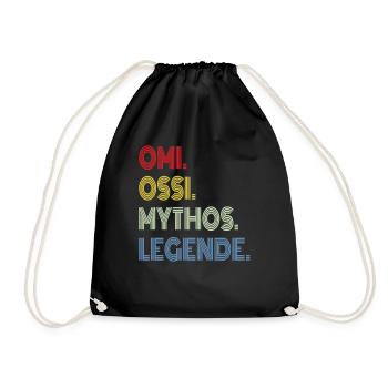 East Germany - Ossi Oma - East Legend - Drawstring Bag - black - Front
