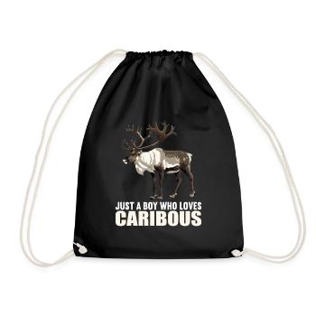Caribou Karibus Karibu - Turnbeutel - Schwarz - Vorne