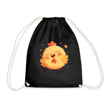 Rooster Roosters Rooster - Drawstring Bag - black - Front