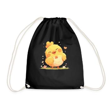 Rooster Roosters Rooster - Drawstring Bag - black - Front