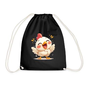 Rooster Roosters Rooster - Drawstring Bag - black - Front