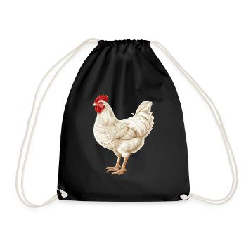 Rooster Roosters Rooster - Drawstring Bag - black - Front