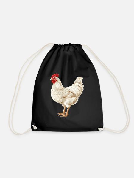 Rooster Hähne Hahn - Turnbeutel - Schwarz