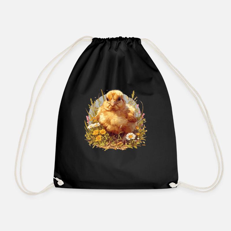 Rooster Hähne Hahn - Turnbeutel - Schwarz