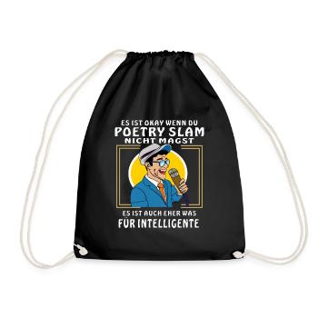IF YOU DON'T LIKE PETRY SLAM - Drawstring Bag - black - Front