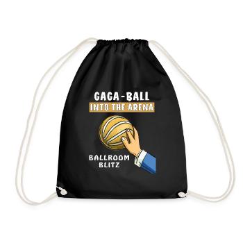 GAGA BALL INTO THE ARENA - Turnbeutel - Schwarz - Vorne