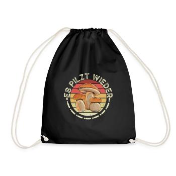 Mushroom Hunting It's Mushrooming Again Mushroom Collector - Drawstring Bag - black - Front