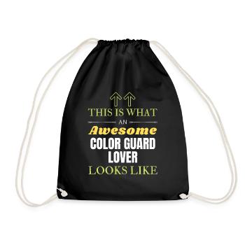 Voici à quoi ressemble un amant de la garde des couleurs génial li - Sac de sport léger - noir - Devant